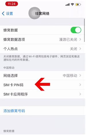 博乐苹果14维修网分享如何给iPhone14的SIM卡设置密码 