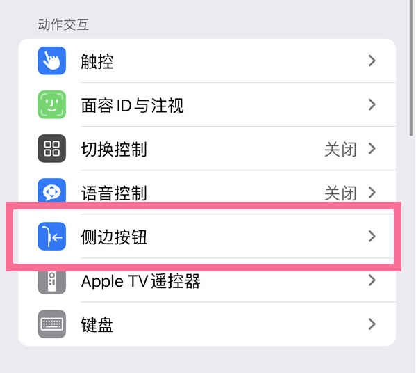 博乐苹果14维修店分享iPhone14 Plus侧键双击下载功能关闭方法 