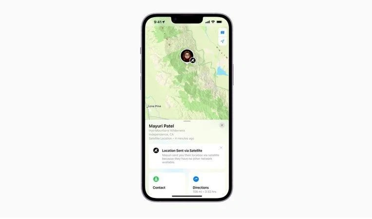 博乐苹果14维修分享iPhone14系列中 FindMy功能通过卫星分享位置方法教程 